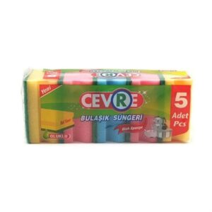 ჭურჭლის სარეცხი ღრუბელი CEVRE 5 ცალი